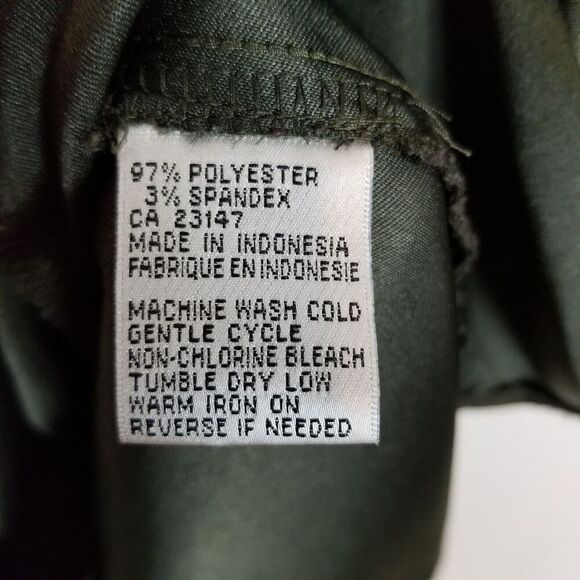 Talbots Women Button Down Sleeveless Midi Dress Sz 14 P Green Sleeveless Pockets - Picture 8 of 8